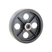 Casters Wheels & Industrial Handling Global Industrial„¢ 6" x 2" Mold-On Rubber Wheel - Axle Size 1/2" 748609A